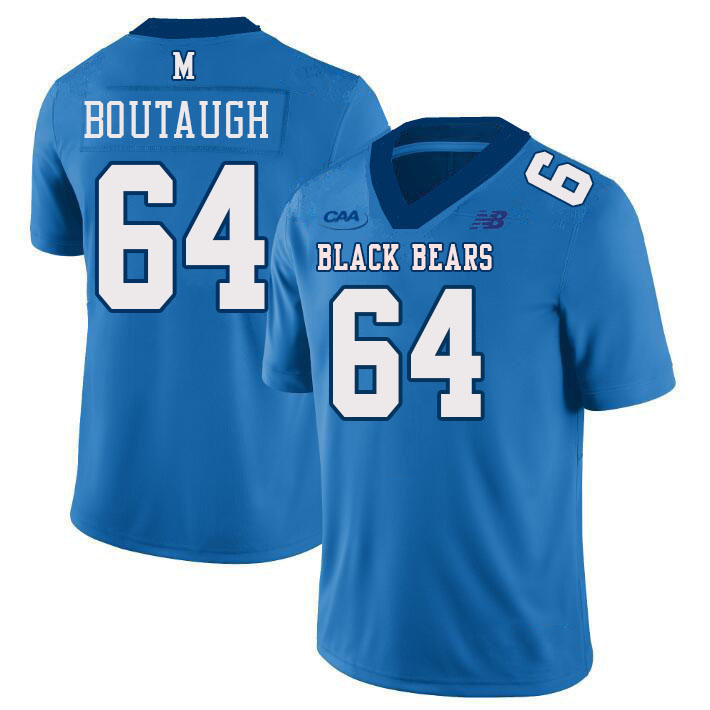 Men #64 Jack Boutaugh Maine Black Bears College Football Jerseys Stitched Sale-Light Blue